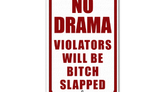 text humor Typography sign Simple Background red white bitch