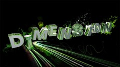 Text letters abstract dimension