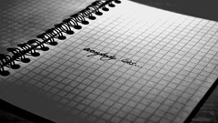 Text letters block monochrome minimalistic Quotes everybody lies