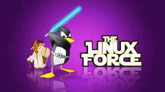 Text Linux tux jedi