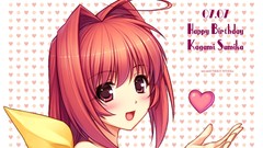 Text long hair blush