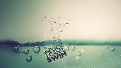 Text macro water minimalistic