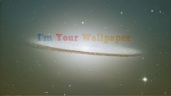 Text Milky Way outer space Sombrero Galaxy
