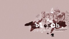 Text monochrome bleach kurosaki ichigo inoue orihime 