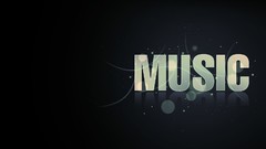 Text Music font minimalistic