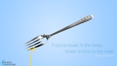 Text Music food Typography Hearts phrase guitars forks Quotes 