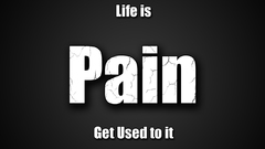 Text pain grayscale motivation