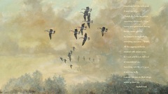 Text paintings geese