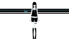 Text Shoes white background Shorts blouse long hair anime girls 