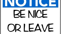 Text signs notice white