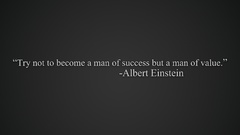 Text simple Albert Einstein Quotes values