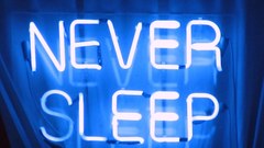 Text sleeping Neon lights