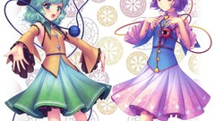 Text string Japanese Hearts hats socks skirts blush smiling 