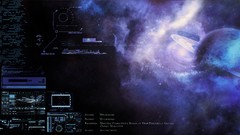Text Technology Radar planets numbers mysterious concept art 