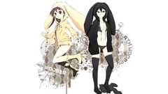 Text Toys abstract Shorts hoodies anime girls boots brown eyes 