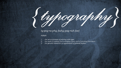 Text Typography definition