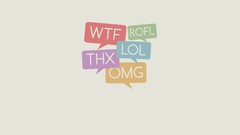Text Typography Internet WTF meme minimalistic tex rofl OMG