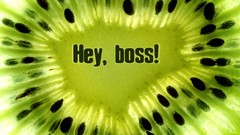 Text Typography kiwi seeds