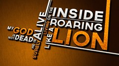 Text Typography phrase Lions roar inside Quotes sayings 