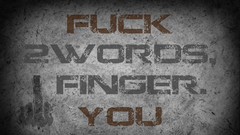 Text Typography Quotes fuck off