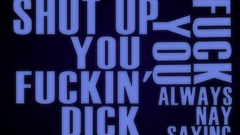 Text Typography tenacious d
