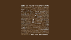 Text Typography time travel