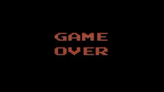 Text Typography video games Famicom Game Over