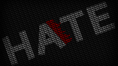 Text wall Typography hate