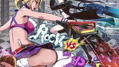 Text weapons Guns coat blondes skirts long hair anime girls 