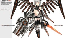 Text weapons Guns wings navel Shorts blades anime girls short 