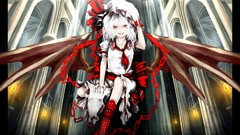 Text wings crystals dress tie hats Vampires white hair red eyes 
