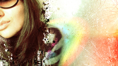 Textures girl abstract chase glasses colors shapes