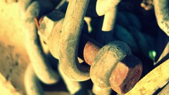 Textures Metallic iron pin material oxide