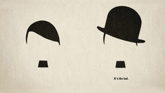 Textures mustache Typography hats funny charlie chaplin frames 