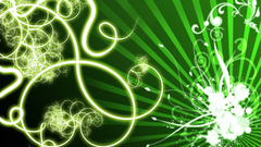 Textures Rays patterns Green abstract folk