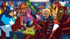 The Avengers Hawkeye scarlet