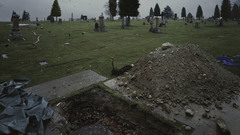 The flooded grave off