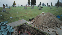 The flooded grave smaller
