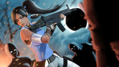 the legend of korra korra zombies artwork long hair weapon Women