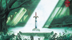 The legend of zelda artwork master sword