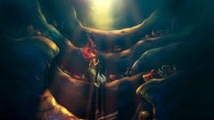 The Little Mermaid Objects mermaids sunlight redheads artwork 