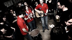 The rural alberta advantage amy cole Nils Edenloff Paul Banwatt