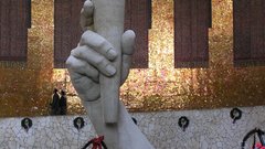 The Russian memorial ww2 rotunda mamayev kurgan