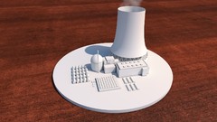 The Simpsons 3d models render burn Nuclear cinema 4d nuclear 