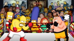 The Simpsons Family Guy versus Homer Simpson peter griffin
