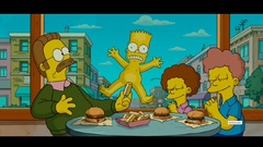 The Simpsons french fries nude ned flanders Bart Simpson 