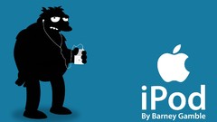 The Simpsons ipod apple inc Barney Gumble