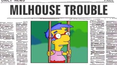 The Simpsons newspapers Milhouse