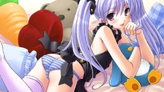 Thigh highs galge twintails