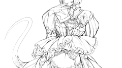 Thigh highs monochrome line